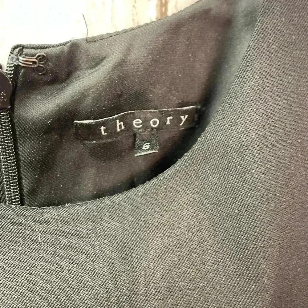 Theory Black knee length dress size 6 Work/Career - Picture 8 of 9